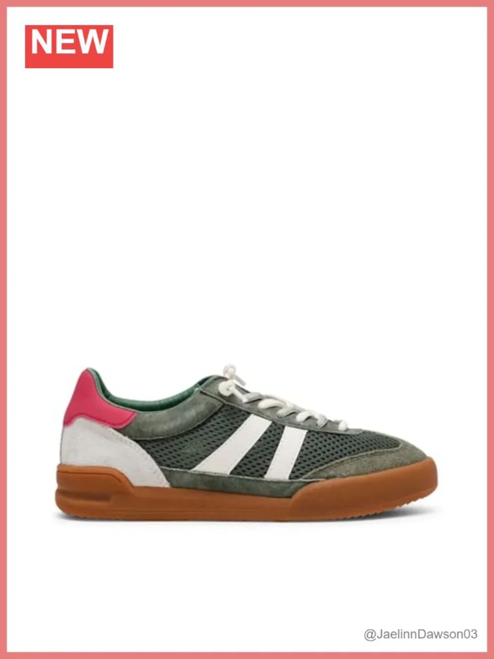 Women's Fashion Sneakers Suede Mesh Lace-Up Round Toe Low Top
